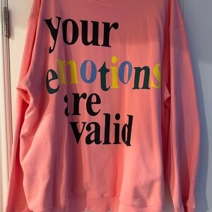 The Mayfair Group - Pink Graphic Sweatshirt- Never Worn